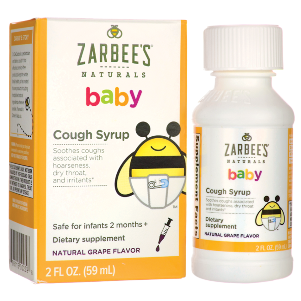 Siro đặc trị ho khan tiêu đờm Zarbee's Baby Cough cho bé từ 2 tháng tuổi