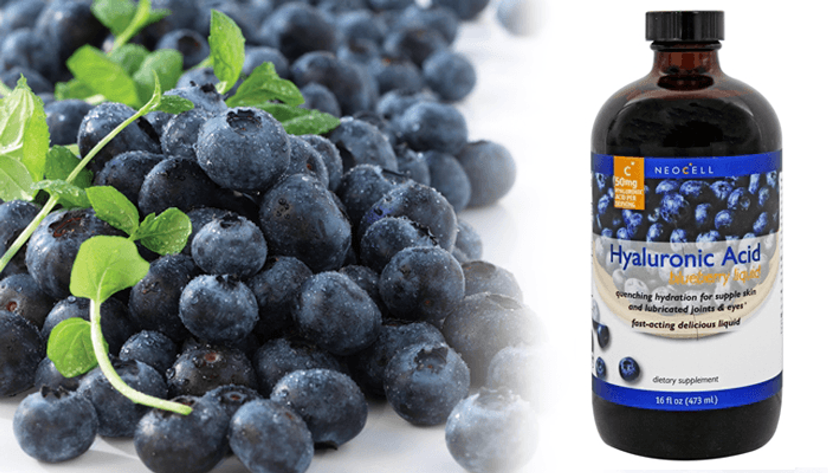 Tinh Chất Nước Việt Quất Hyaluronic Acid Blueberry Liquid 50mg Neocell 1