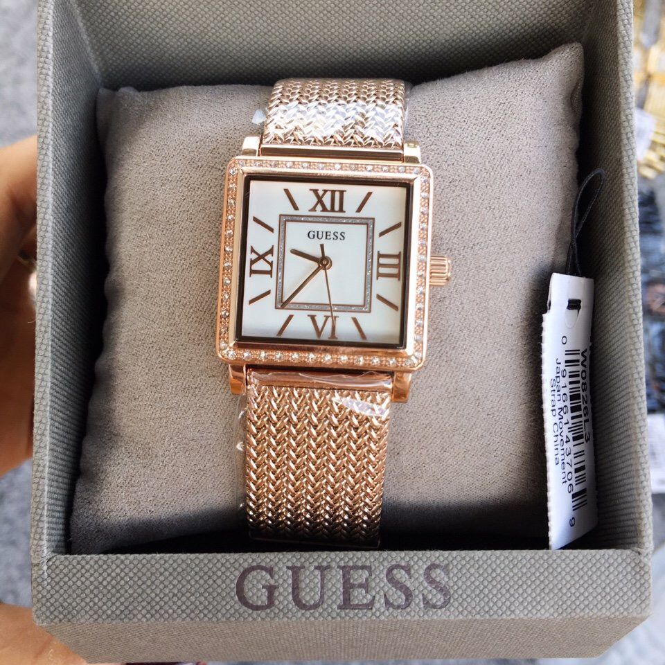 Đồng hồ Guess Rose Gold W0826L3 dây lưới cho nữ 1