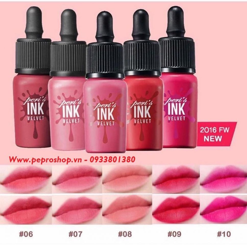Peripera peri's Ink Velvet c&oacute; t&ocirc;ng m&agrave;u tươi s&aacute;ng