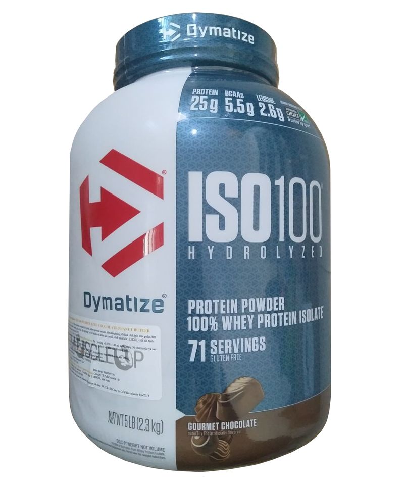 Iso 100 Whey Protein Dymatize 5Lbs hỗ trợ phục hồi cơ bắp