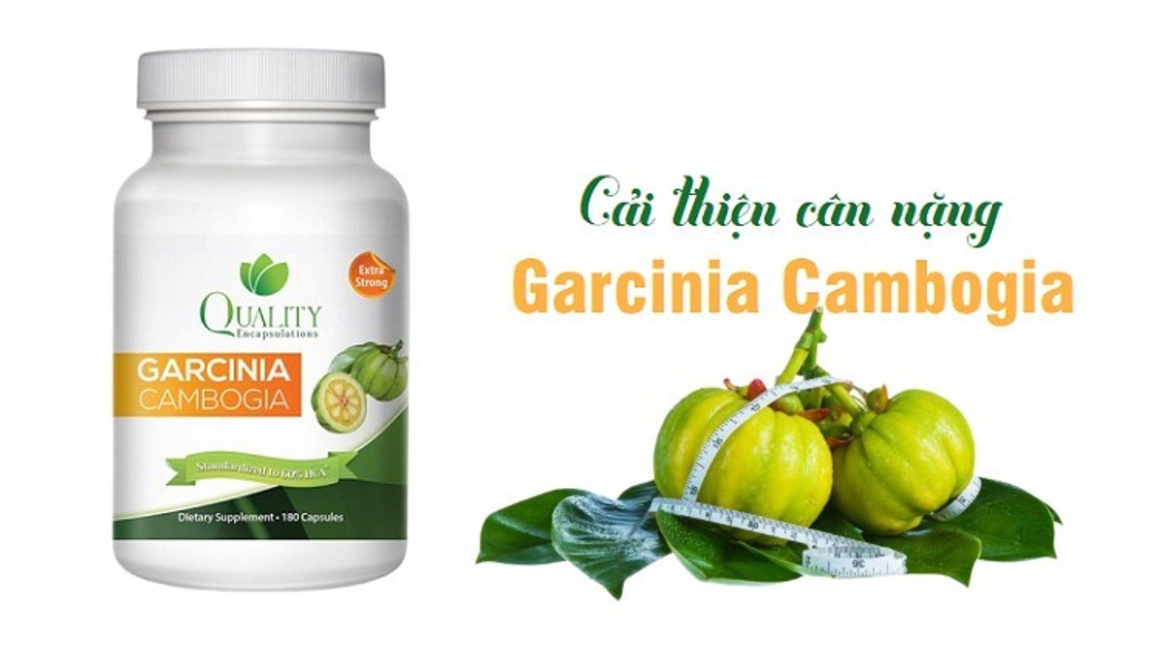 Viên uống giảm cân Garcinia Cambogia 60%HCA của Mỹ cho vóc dáng khỏe đẹp