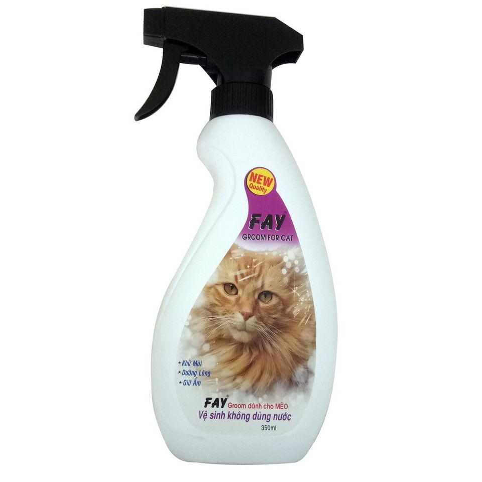 Xịt khử mùi, vệ sinh cho mèo Fay Groom For Cat 350ml