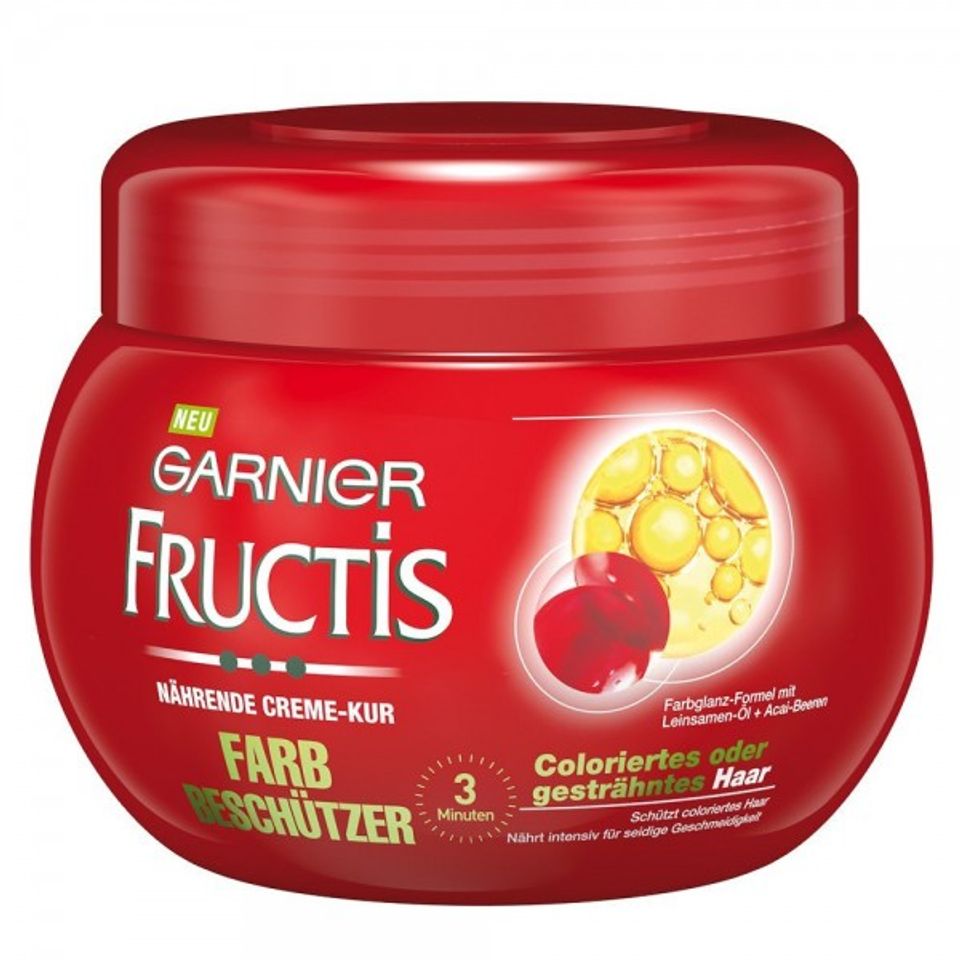 Kem ủ tóc Garnier Fructis (Màu đỏ): Dành cho tóc nhuộm