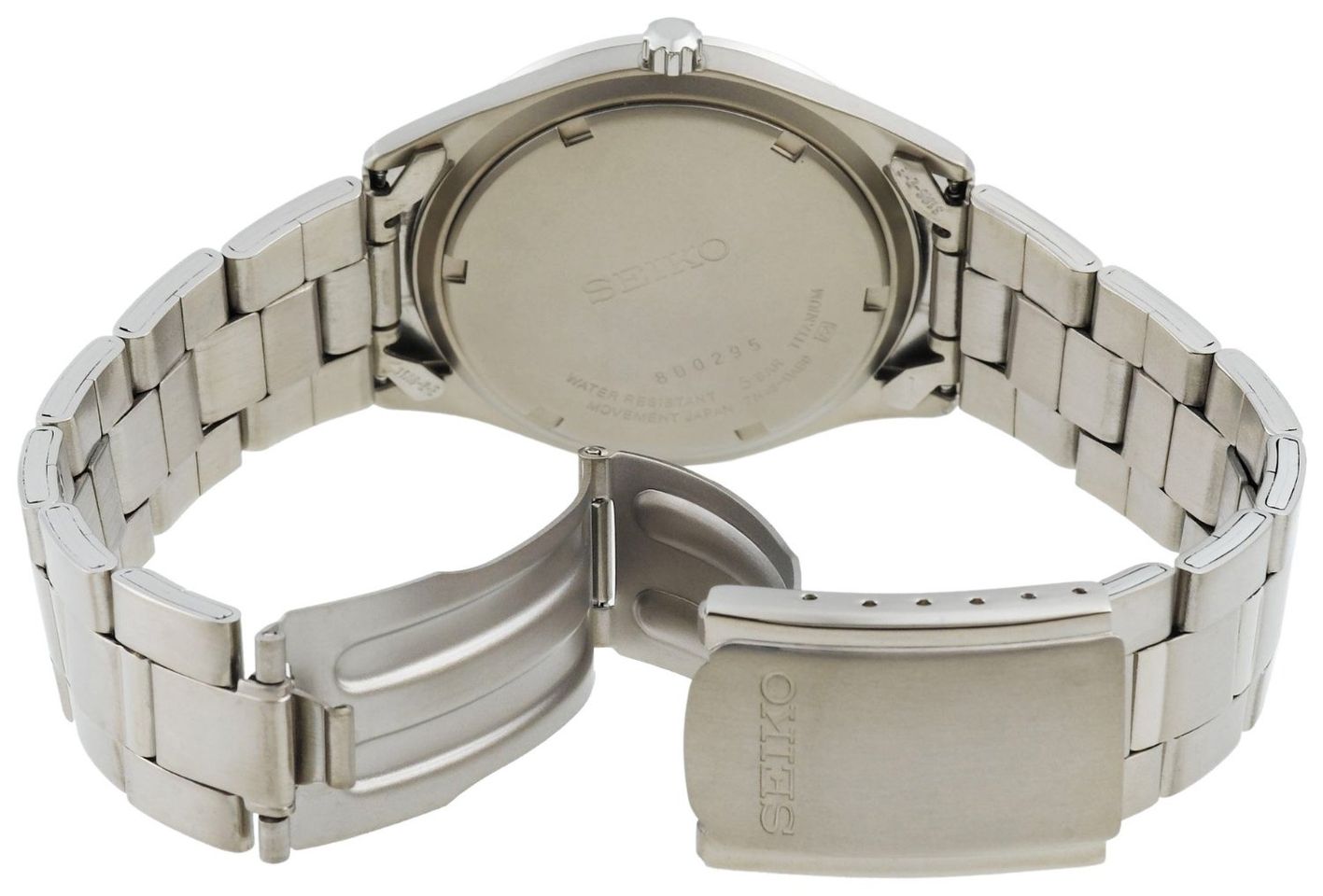 Đồng hồ Seiko cho nam SGG709 chiều rộng dây 20mm, khóa khớp chắc chắn, màu bạc sang trọng
