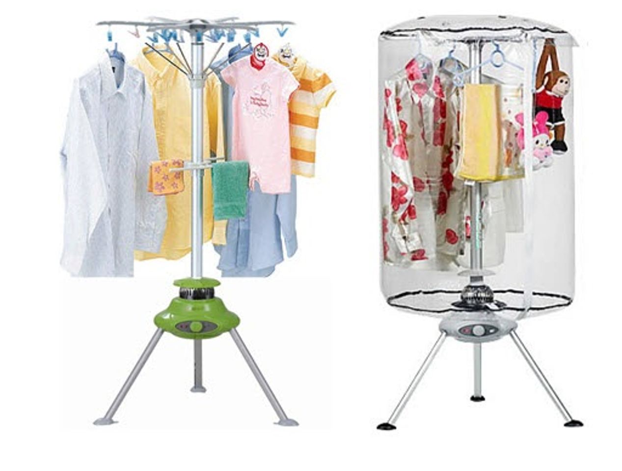 Các mẹ có thể dùng máy sấy làm giá treo quần áo khi không sử dụng