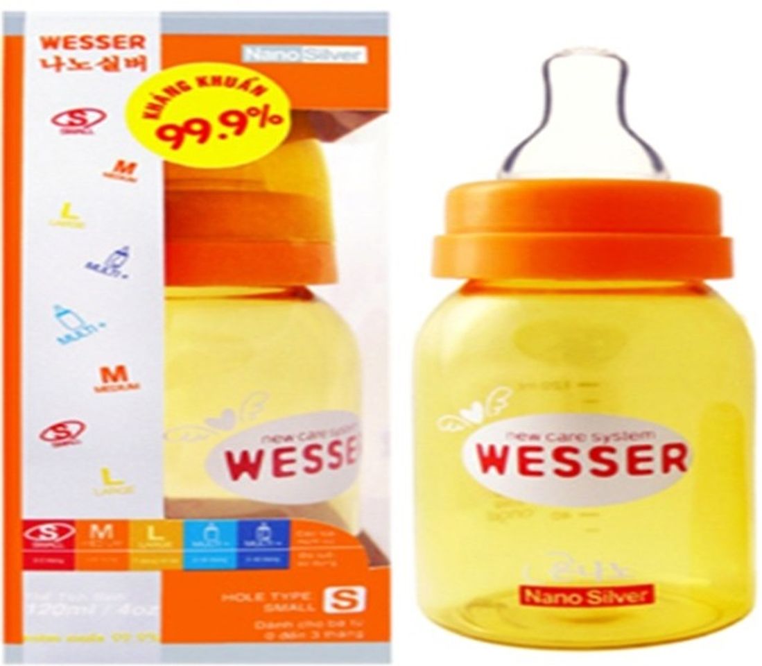 Bình sữa Wesser nano silver 60ml
