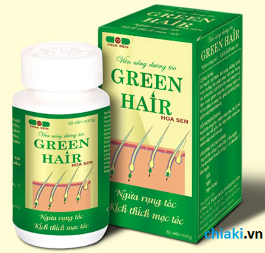 Viên uống dưỡng tóc Green Hair 1