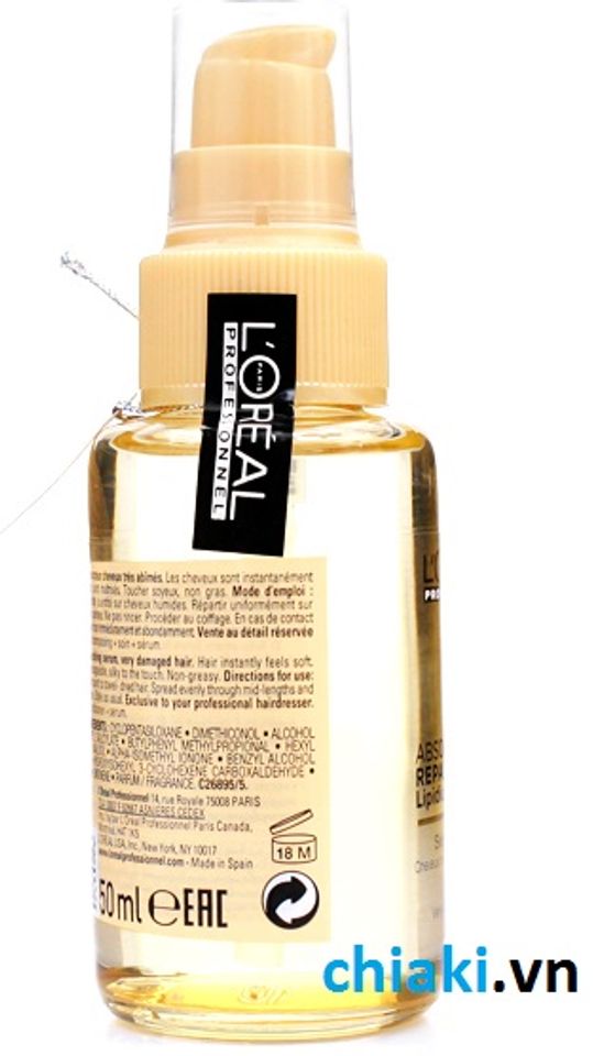 Tinh dầu serum phục hồi tóc hư tổn L'Oreal 50 ml 3 tác động 2