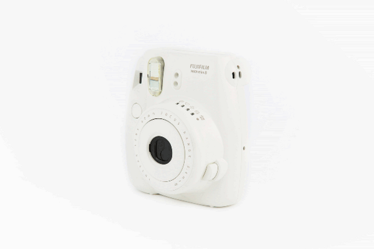 Máy chụp ảnh lấy liền Fujifilm instax mini 8s có tiêu cự cố định, đèn flash tích hợp sẵn