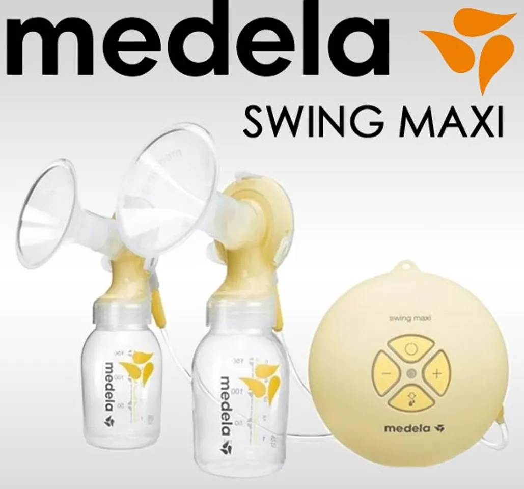 Máy hút sữa Medela Swing 2 bên thiết kế nhỏ gọn với hai bầu hút rất lý tưởng
