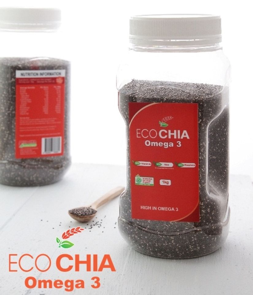 Chia Eco Chia Omega 3 giúp bổ sung năng lượng và các dưỡng chất cần thiết, tăng cường năng lượng, tốt cho những người ăn kiêng hoặc muốn giảm cân một cách an toàn và hiệu quả