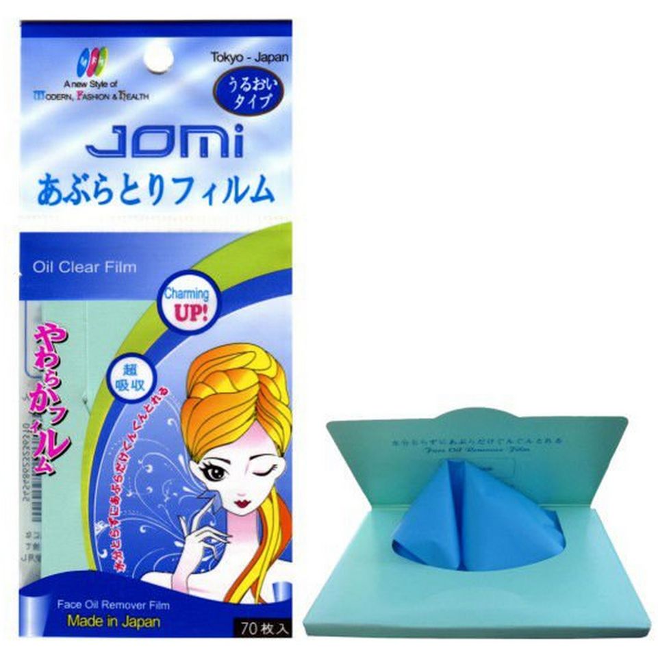 Giấy thấm dầu Jomi Nhật Bản là một trong những giải pháp thấm dầu, ngăn ngừa mụn và bảo vệ lớp trang điểm an toàn