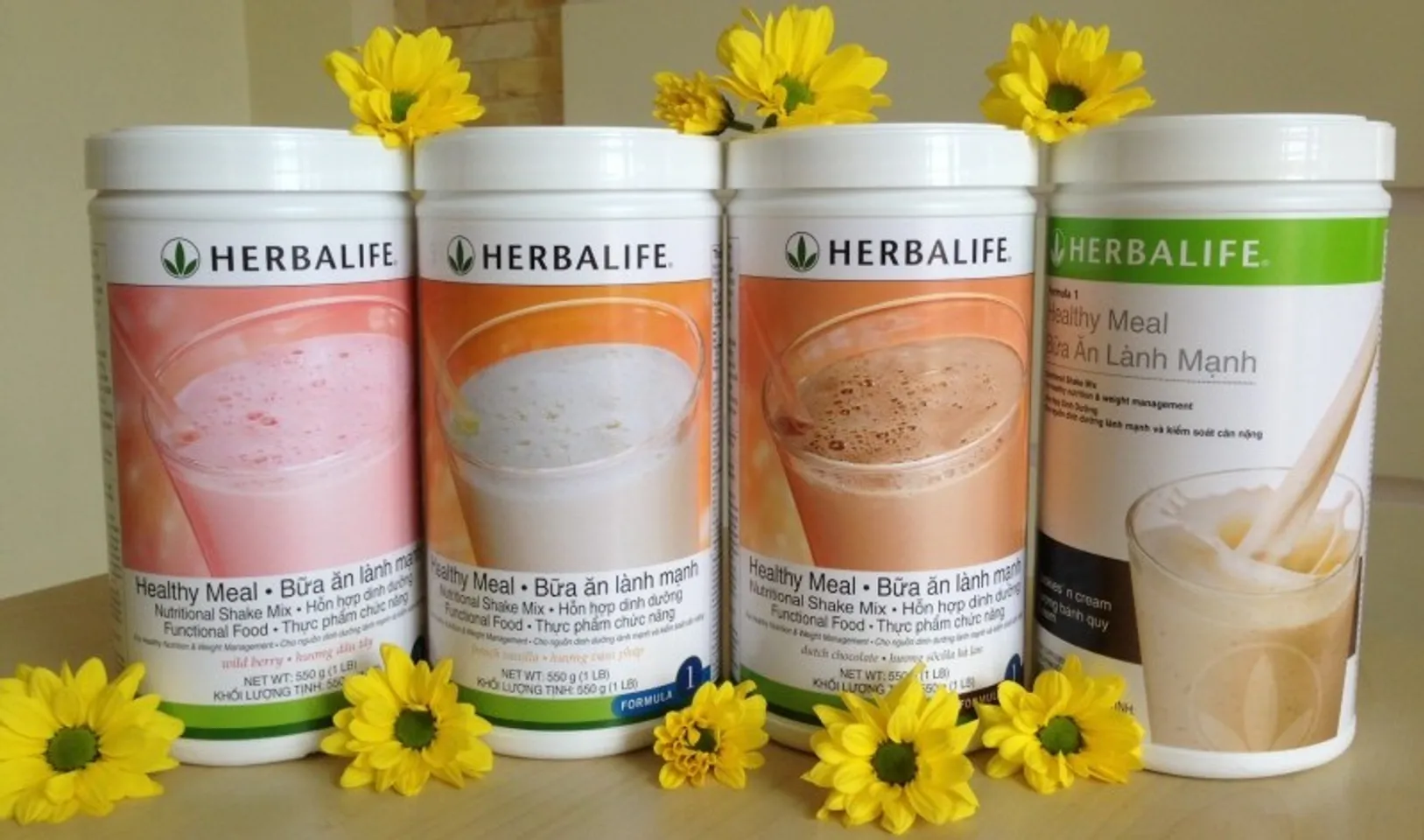 Sữa Herbalife Healthy Meal F1 có 4 vị cho bạn lựa chọn theo khẩu vị cá nhân