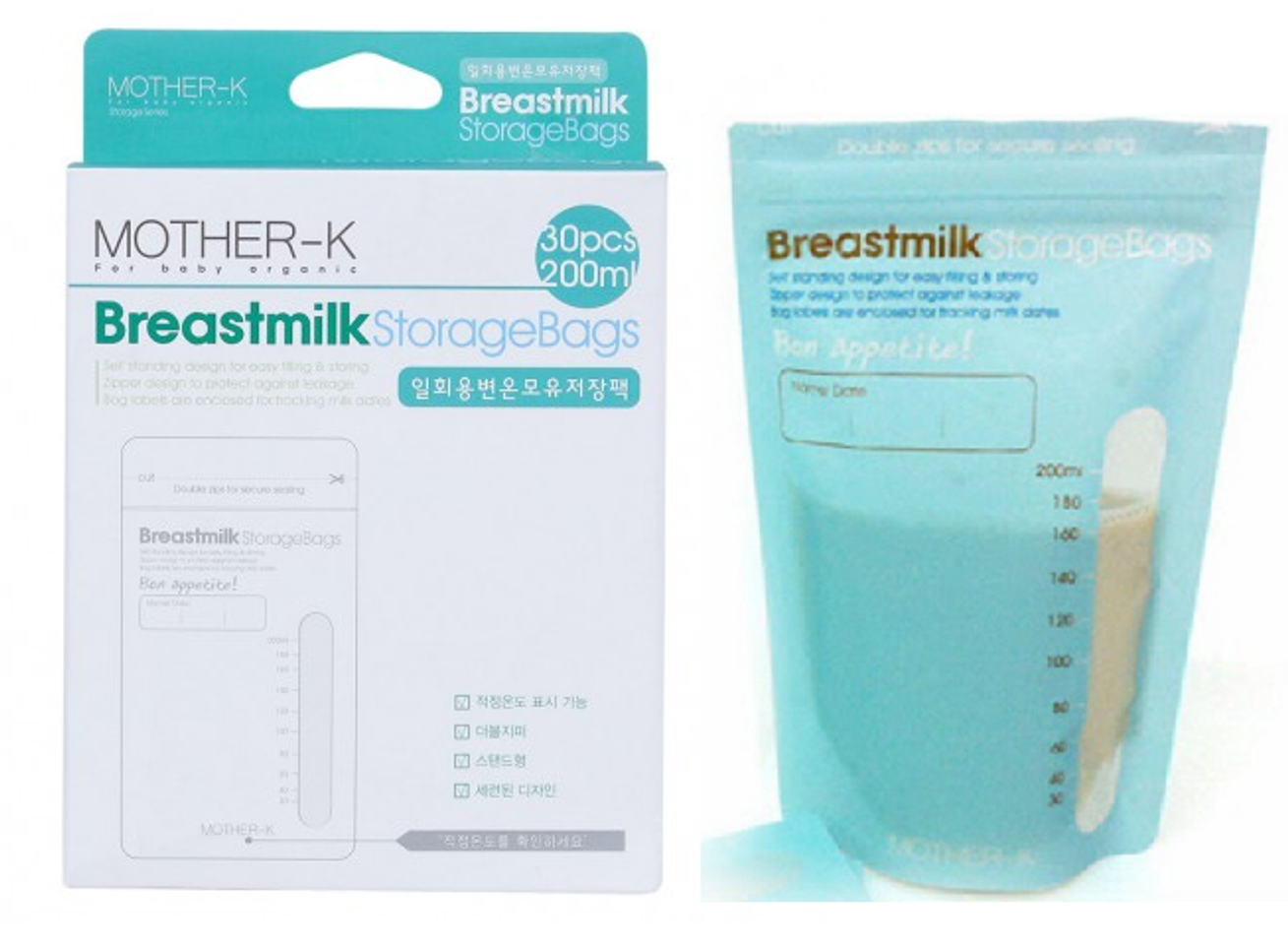Túi trữ sữa cảm ứng nhiệt MotherK Hàn Quốc tiện lợi với tính năng cảm ứng nhiệt