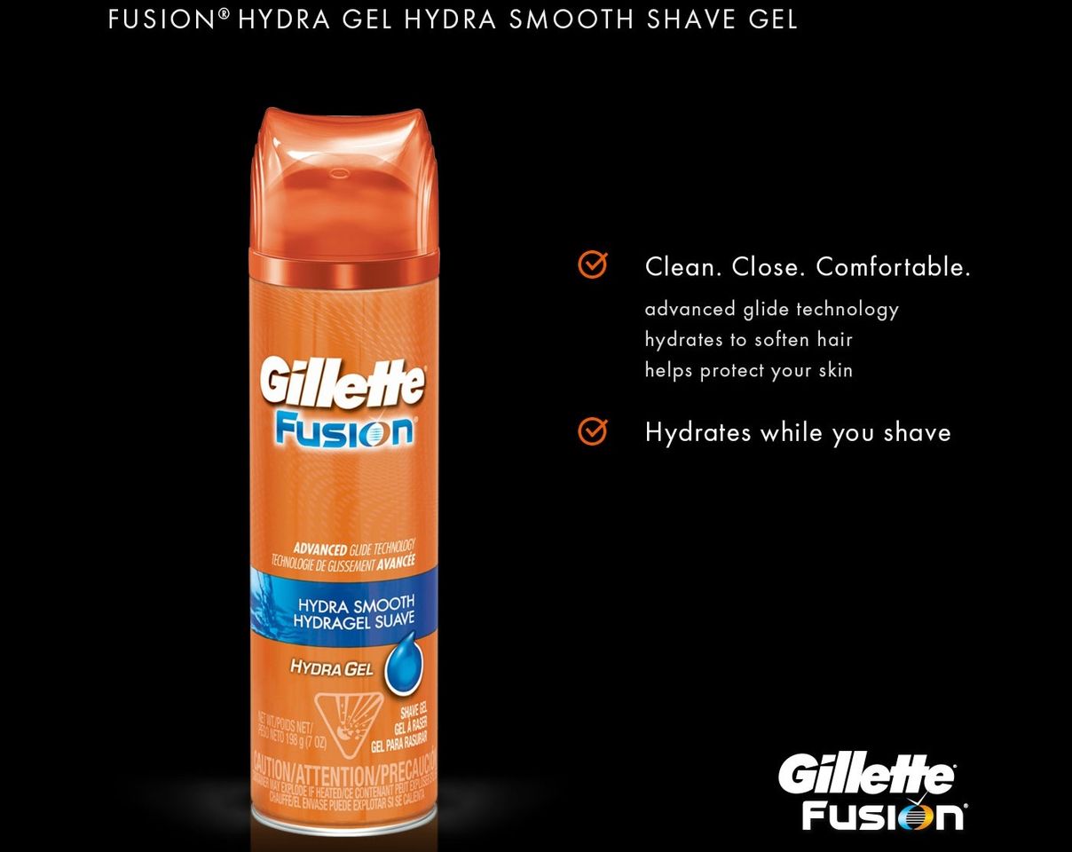 Gillette Fusion Hydra Smooth Shave Gel cung cấp các vitamin cần thiết cho làn da của bạn