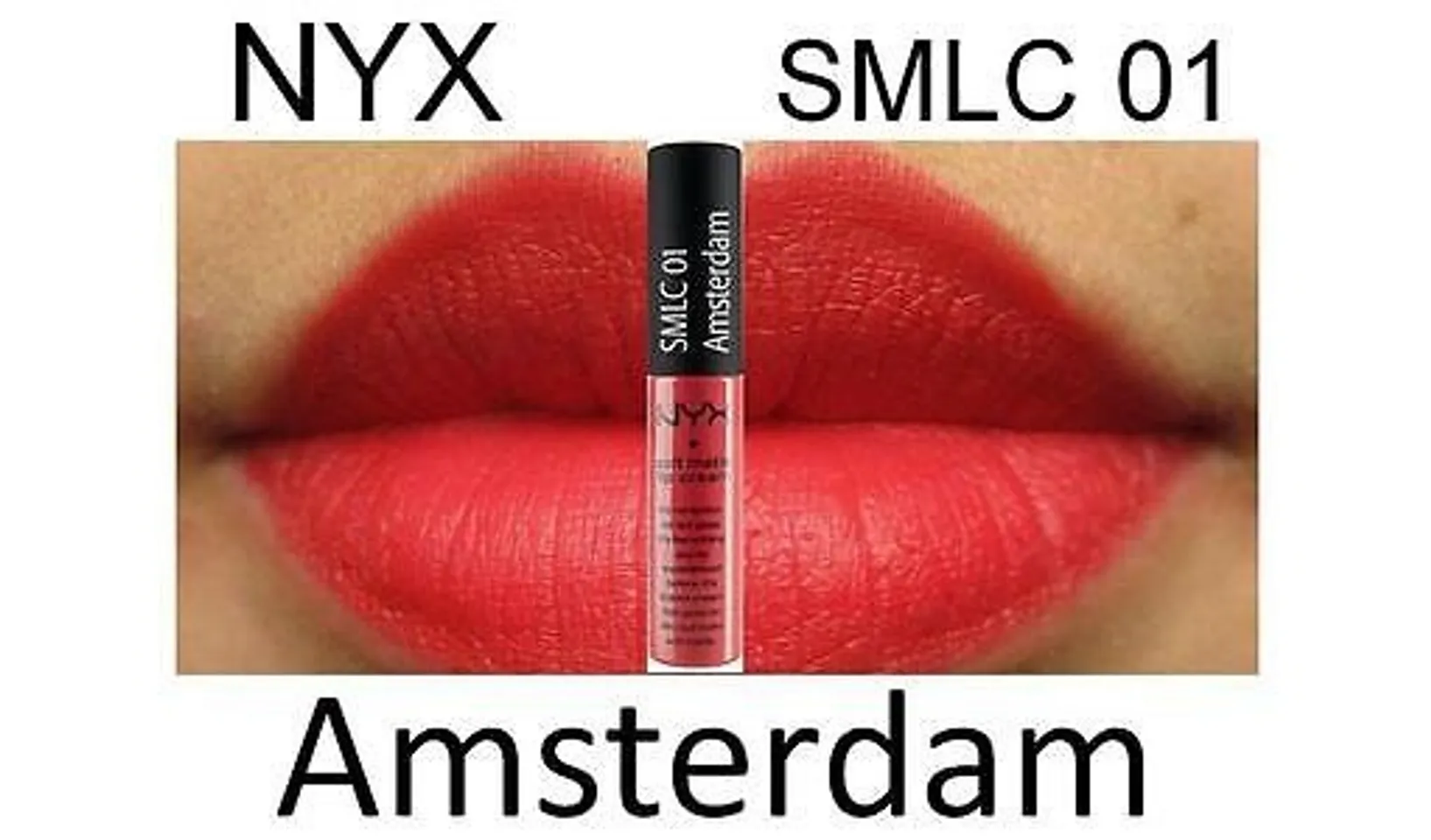 Son Nyx Soft Matte Lip Cream Amsterdam SMLC01 dạng kem mịn với màu đỏ vô cùng quyến rũ