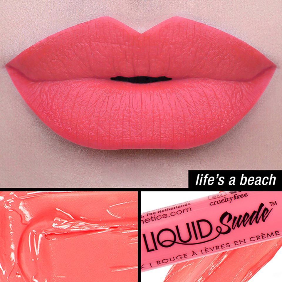 Nyx Liquid Suede Cream Lipstick LSCL02 Life’s a Beach màu hồng đào là sản phẩm được các chị em yêu thích sử dụng