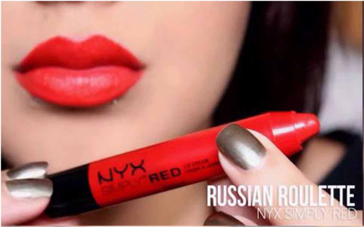 Son Nyx Simply Red Lip Cream SR01 Russian Roulette dễ dàng sử dụng hàng ngày