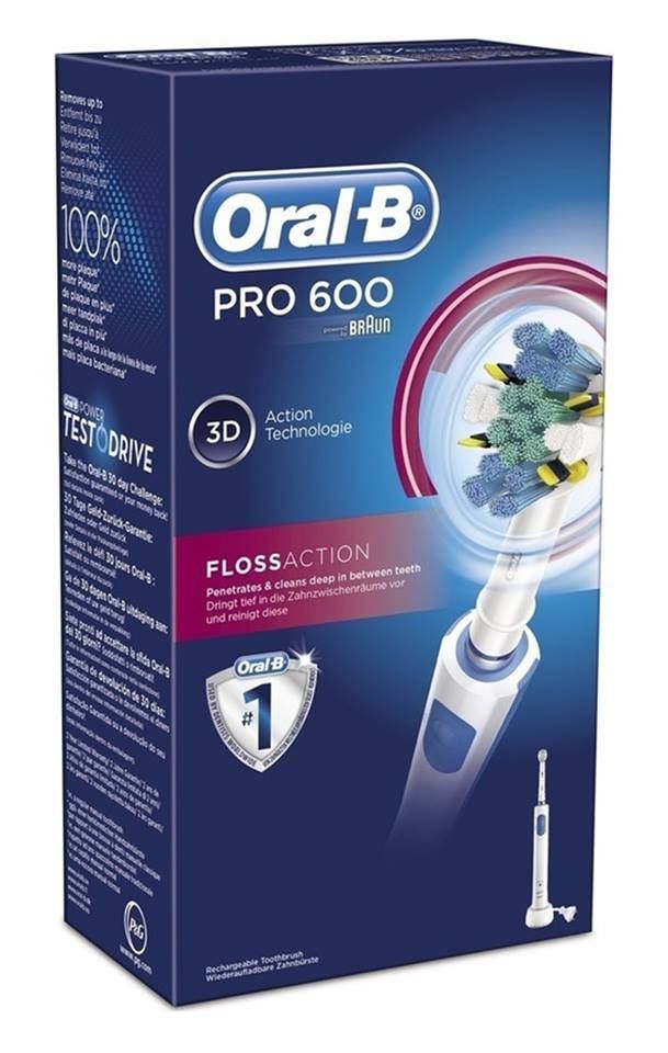 b&agrave;n chải đ&aacute;nh răng điện Oral B Pro 600 Floss Action 