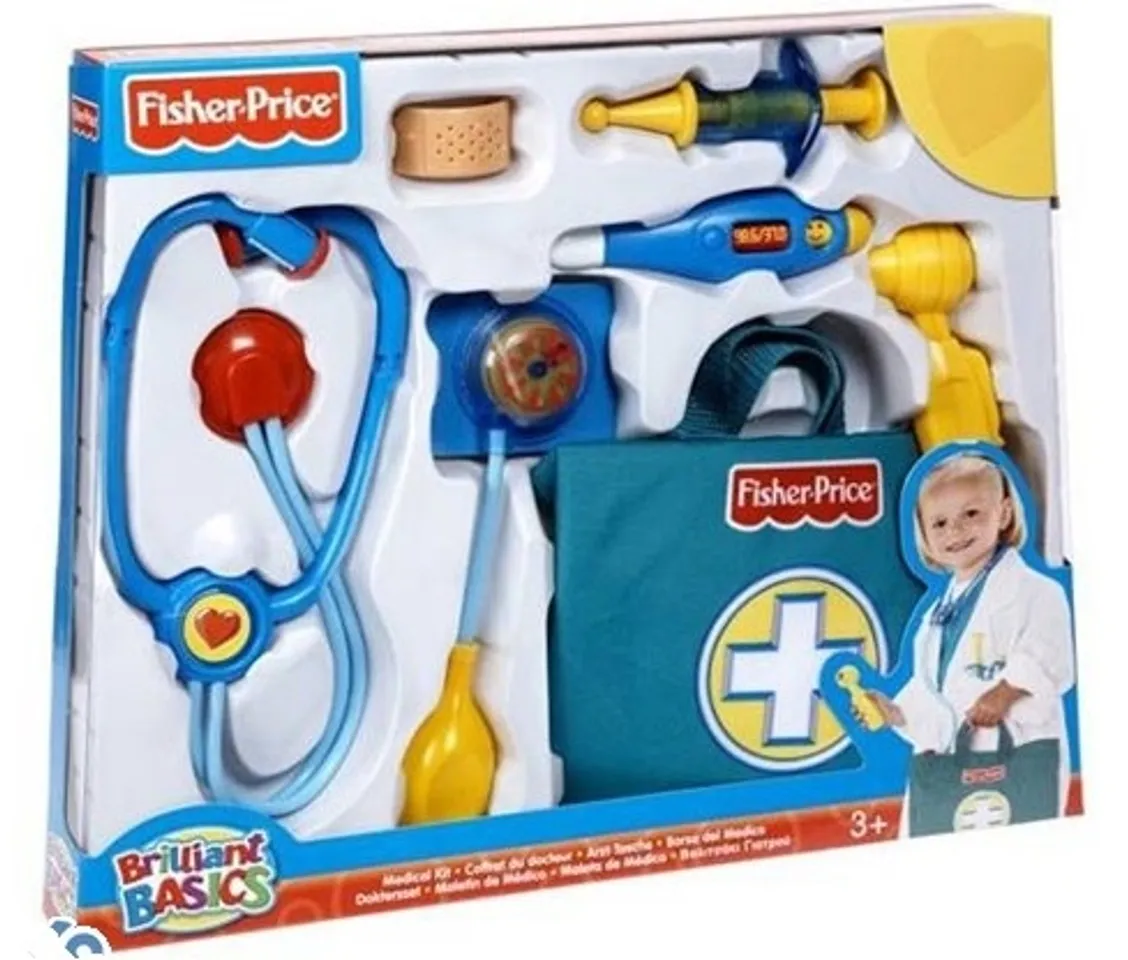 Bộ đồ chơi bác sĩ Fisher Price N5045 chơi gồm nhiều dụng cụ khám chữa bệnh