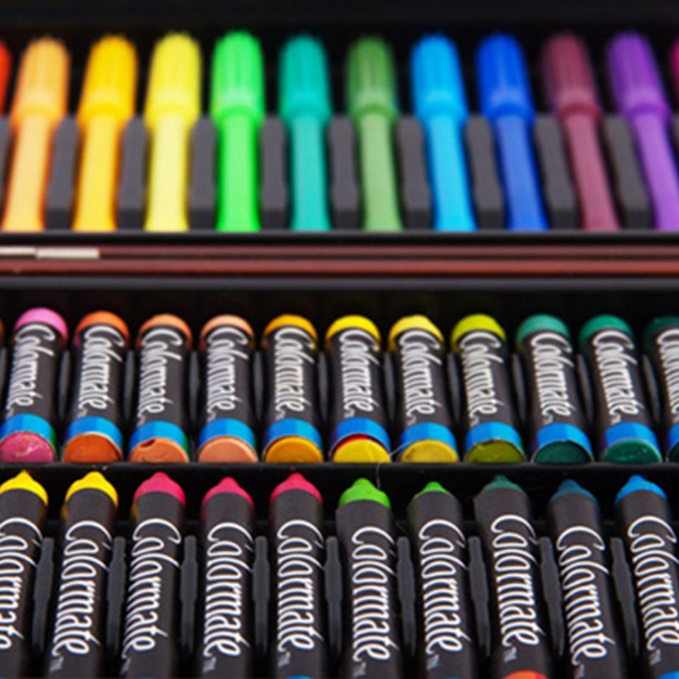 Hộp bút màu đa năng Colormate hộp gỗ 67W 3