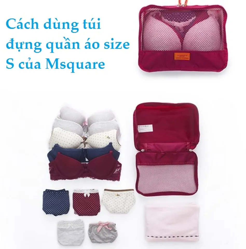 Túi Size S còn có thể dùng để đụng đồ lót cho phái nữ hoặc dùng đựng đồ lót của phái nam