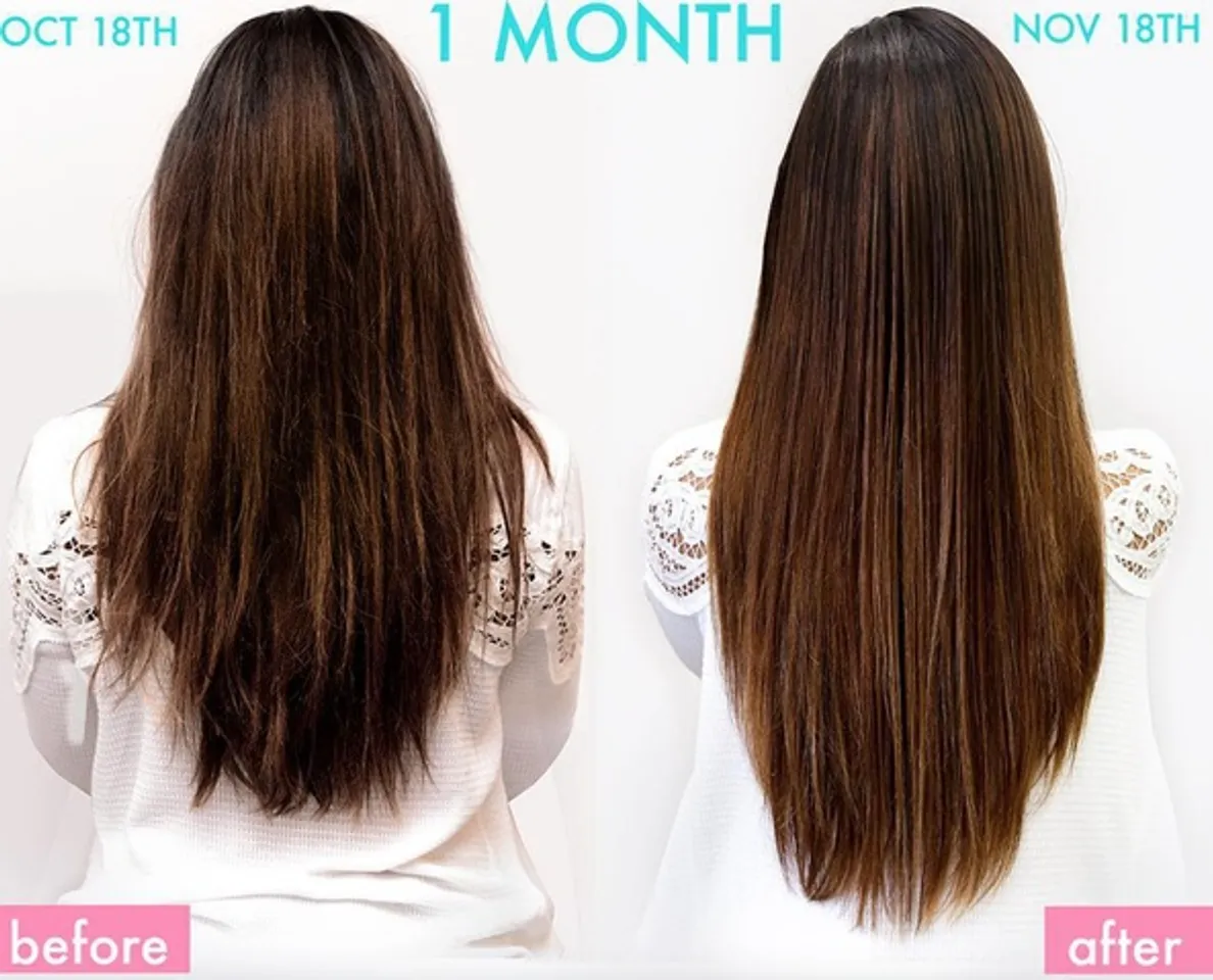 Sự thay đổi đang kinh ngạc của tóc chỉ sau 1 tháng sử dụng