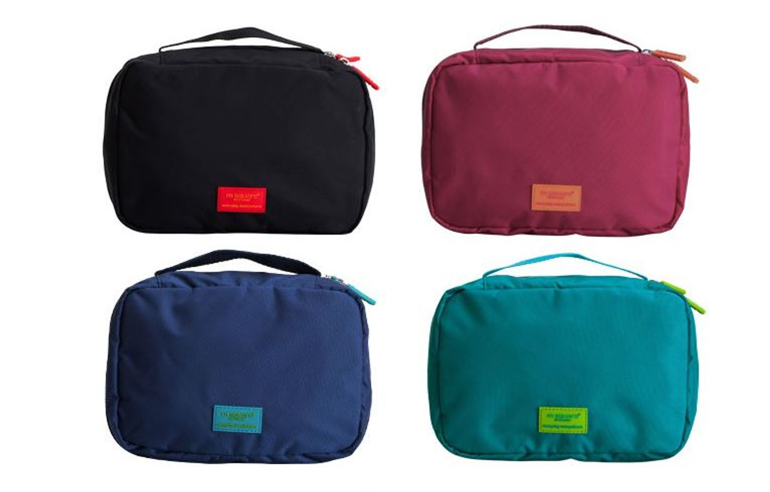 Túi đựng đồ trang điểm Msquare với nhiều màu đẹp và dáng vuông vắn, túi dùng được cho cả nam và nữ