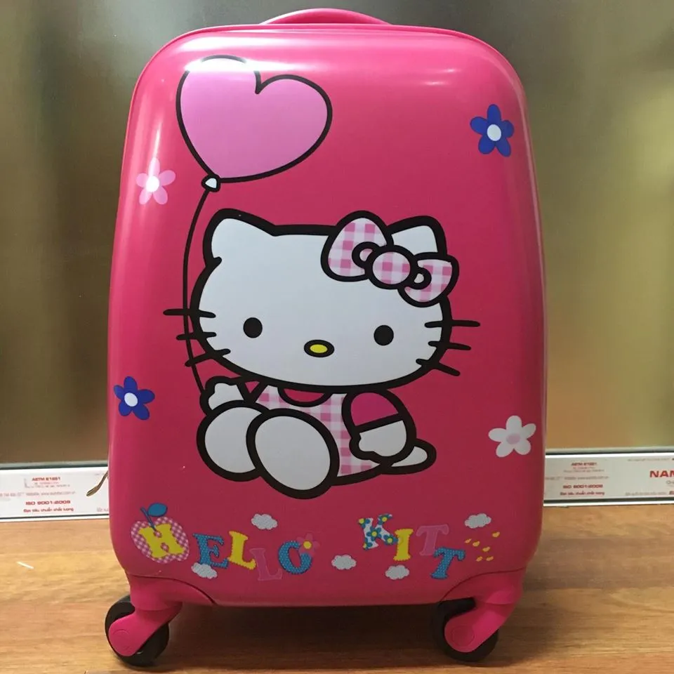 Vali kéo trẻ em Hello Kitty hình chữ nhật 2