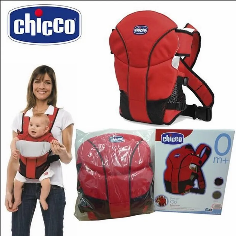 Thiết kế địu Chicco dạng túi ôm cho phép bé cảm thấy cảm nhận được sự an ủi từ người mẹ