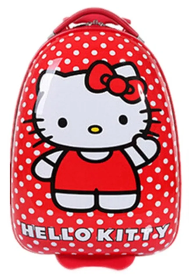 Vali kéo Hello Kitty hình trứng giúp bé đựng được nhiều đồ đạc hơn, sắp xếp gọn đồ, tiện sử dụng hơn cho những chuyến đi hứa hẹn những điều bổ ích