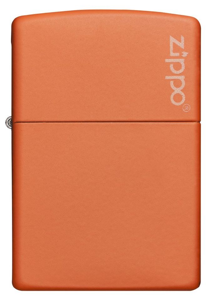 Bật lửa Zippo Orange Matte W/Zippo Logo màu cam ấn tượng
