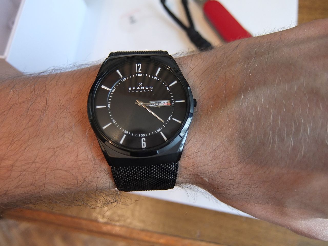 Hình ảnh thực tế của chiếc đồng hồ nam Skagen đẹp khó cưỡng