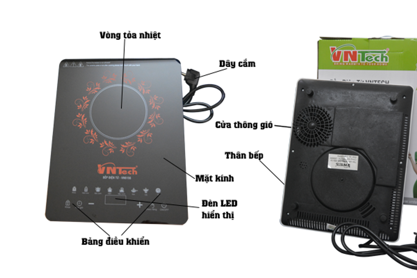 Bếp điện từ siêu mỏng cảm ứng VNTech VN 6156 1