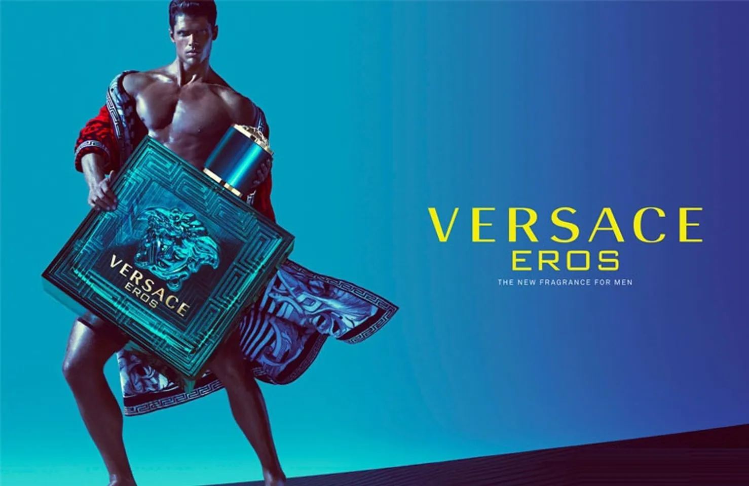 Nước hoa Versace Eros cho nam với thiết kế xanh ngọc ấn tượng, ma mị
