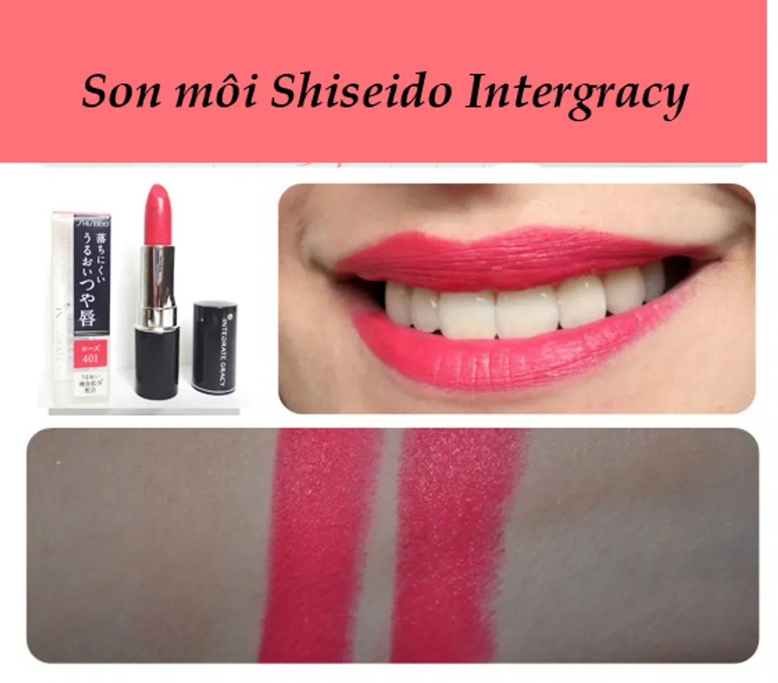 cách sử dụng son Shiseido Integrate Gracy