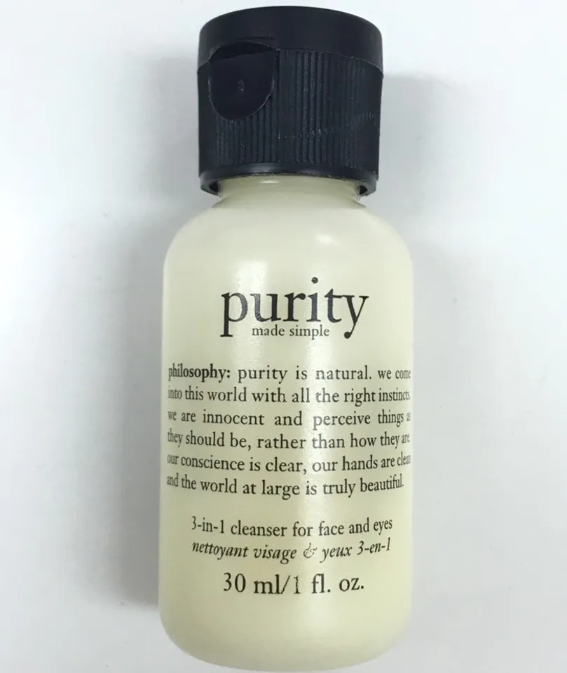 Sữa rửa mặt Purity Made Simple 3 in 1 Cleanser For Face and Eyes với chiết xuất dầu tự nhiên