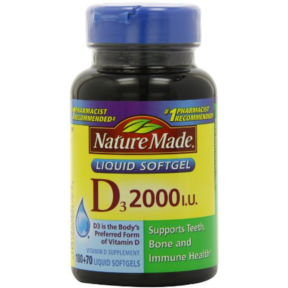 Viên uống Vitamin D3 2.000 I.U Liquid Softgels Nature Made dạng nước
