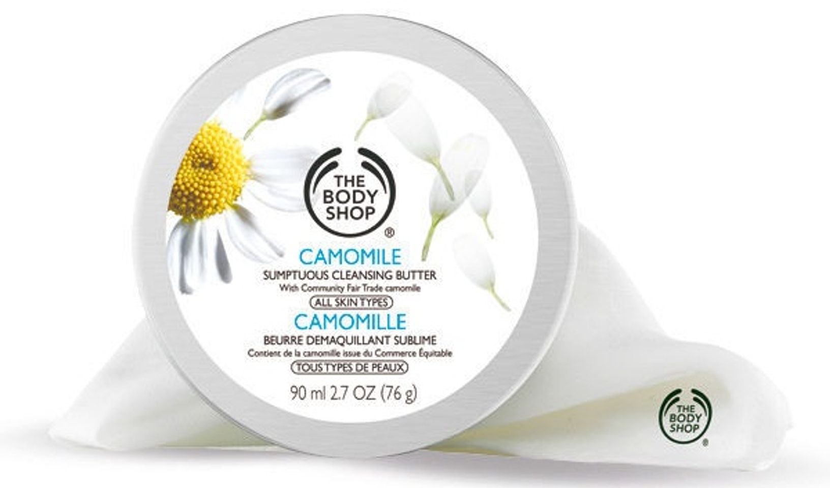 Sáp tẩy trang The Body Shop Camomile Sumptuous Cleansing Butter chứa thành phần tinh chất hoa Cúc La Mã 