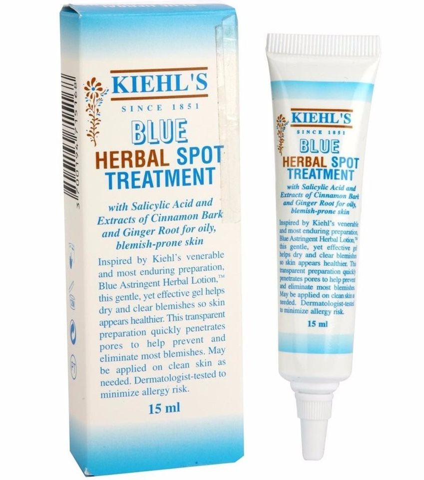 Gel trị mụn Kiehl’s Blue Herbal Spot Treatment chiết xuất thảo dược lành tính