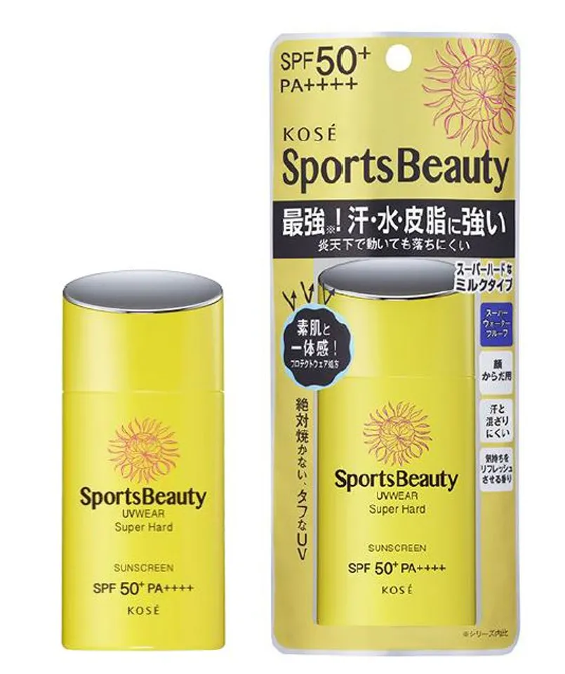 Kem chống nắng Kose Sports Beauty UV Wear SPF 50+ /PA++++ 50ml dạng sữa phù hợp với các hoạt động thể thao