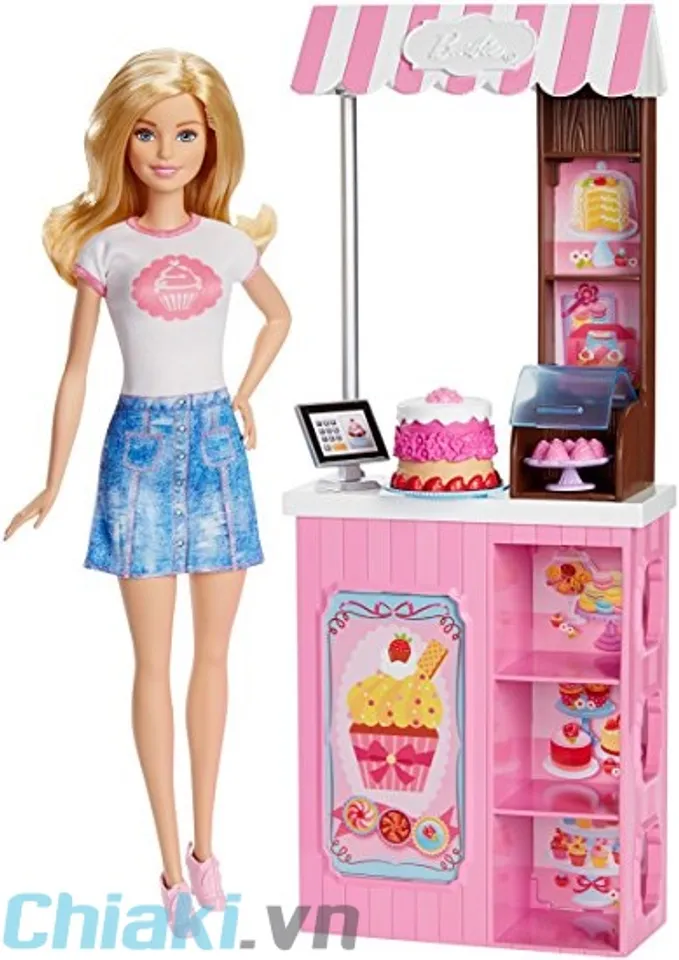 Búp bê Barbie có khớp chủ tiệm bánh DMC35 1