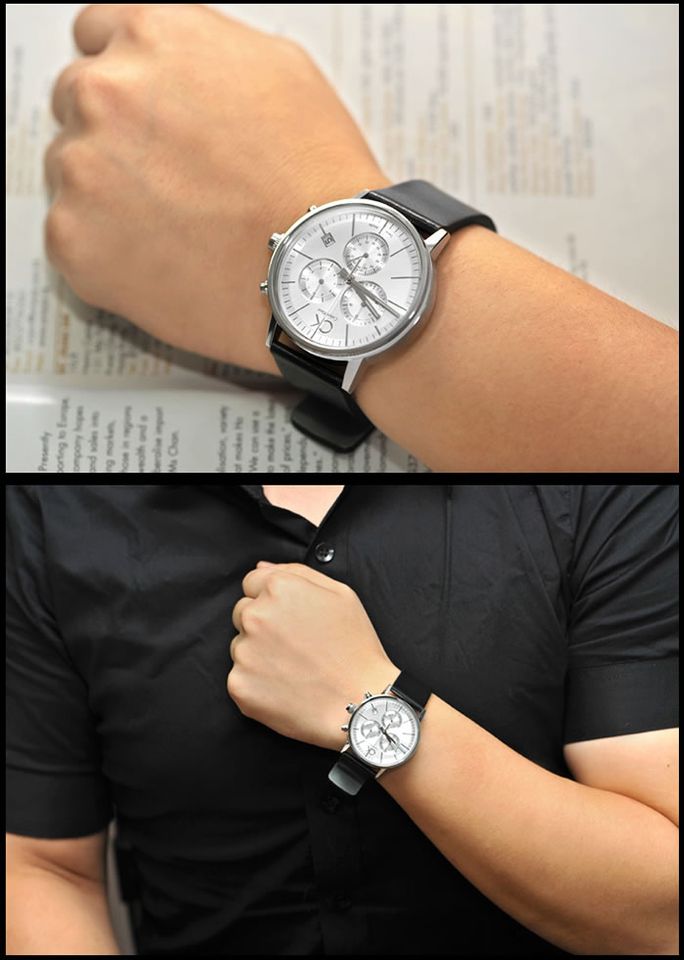 Chiếc đồng hồ CK nam K7627120 trên tay nam tính lịch lãm