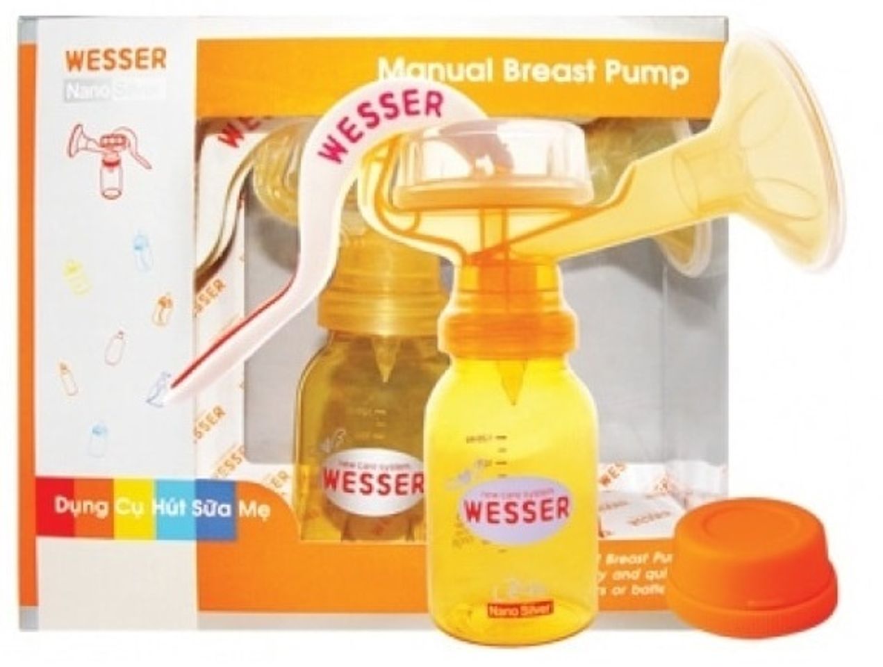 Máy hút sữa Wesser bằng tay chất liệu đảm bảo an toàn cho mẹ và bé