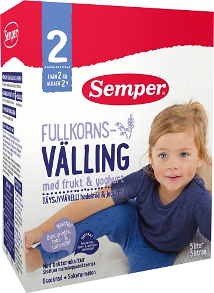 Sữa ngũ cốc Semper Valling cho bé từ 2 tuổi