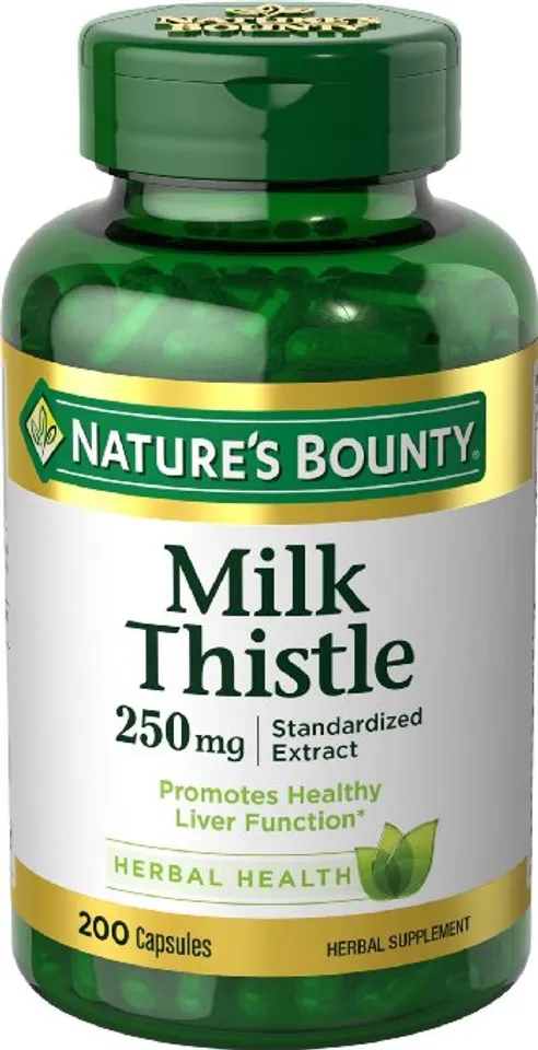 Viên uống giải độc gan Nature’s Bounty Milk Thistle 250mg hộp 200 viên