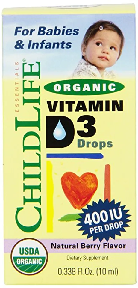 Childlife vitamin D3 organic 400IU dạng nước 10ml