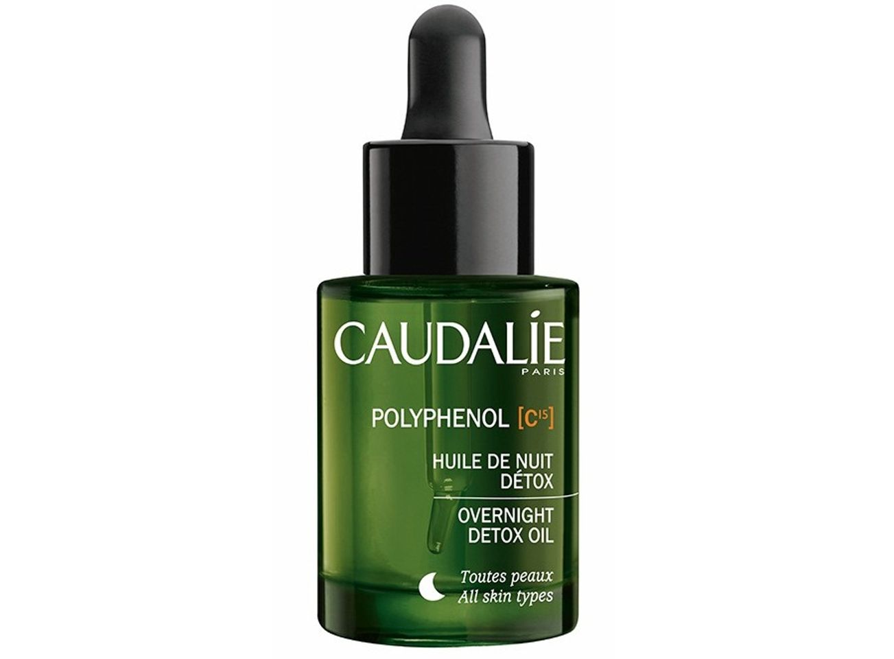 Detox Oil Caudalie Polyphenol C15 Overnight là sản phẩm dầu khô từ 100% thành phần thiên nhiên