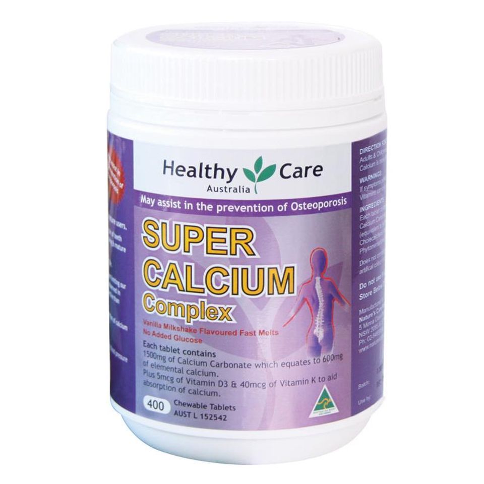Super Calcium Complex Healthy Care hộp 400 viên của Úc